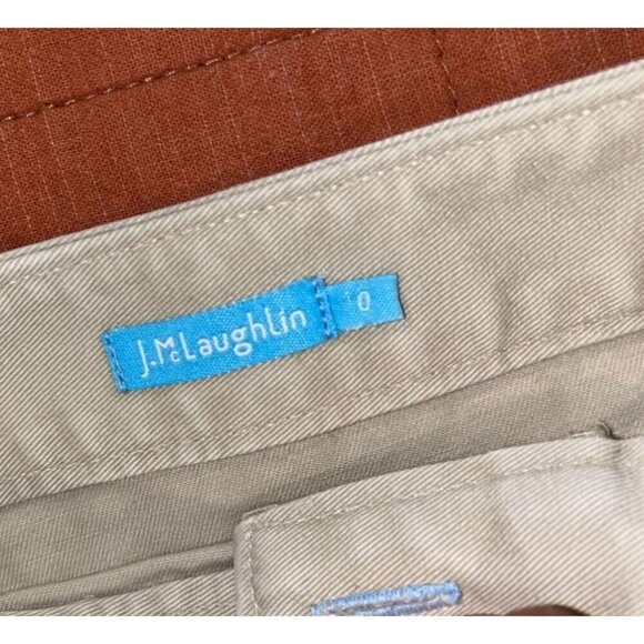 J.McLaughlin Womens Khaki Mini Skirt With Pockets & Button Accents Size 0 - Picture 3 of 5